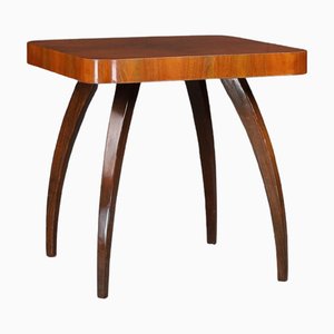 Mesa Spider Art Déco de nogal atribuida a Jindřich Halabala, Checoslovaquia, años 40