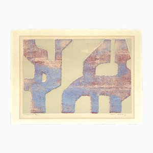 Karl Hartung, Composición, años 50, serigrafía a color