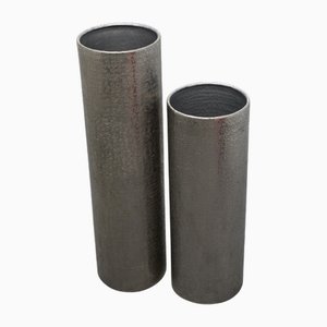 Aluminum Outdoor Ashbin, Set of 2
