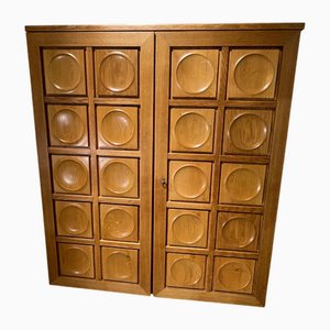 Italian Oak Storage Unit, 1970s