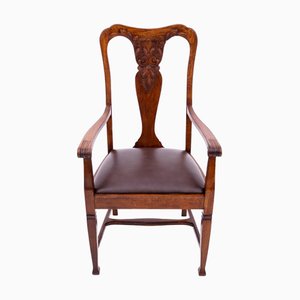 Silla de Europa occidental de roble, década de 1890