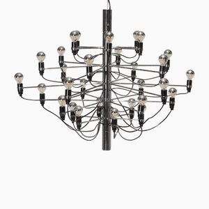 Lampada a sospensione 2097 in metallo di Gino Sarfatti per Flos, anni '70