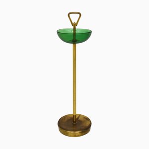 Stained Glass and Brass Coin Purse by Flavio Poli, 1960