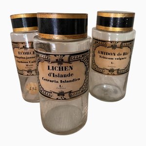 Apothecary Jars, 1920s, Set of 3