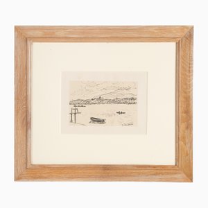 Albert Marquet, paisaje, años 20 a 40, grabado, enmarcado