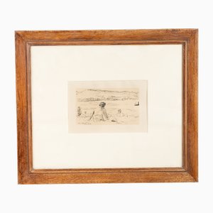 Albert Marquet, paisaje, años 20 a 40, grabado, enmarcado