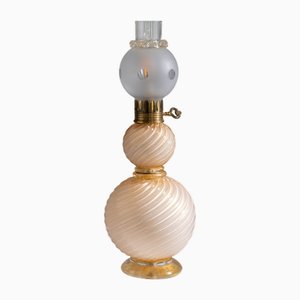 Art Deco Tischlampe aus Muranoglas, 1950er