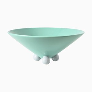 Vintage Turquoise Earthenware Bowl, 1980s