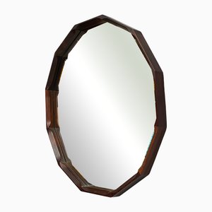 Italian Modern Wooden Wall Mirror by Sormani, 1960s