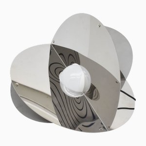 Lámpara Luna Kinetic de metal con espejo de Rinaldo Cutini para New Lamp, Italia 1963