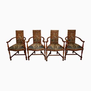 Antike französische Gobelin Sessel, 1900er, 4 . Set