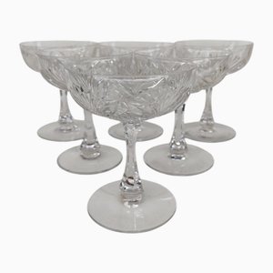 Moselle Champagne Glasses from Saint Louis Crystal, 1930s, Set of 6