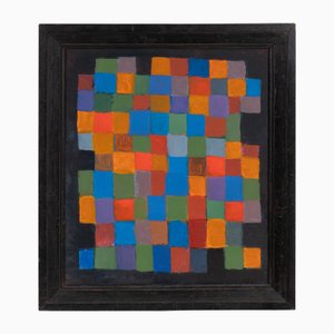 Marc Cavell, Composición, 1961, Gouache, Enmarcado