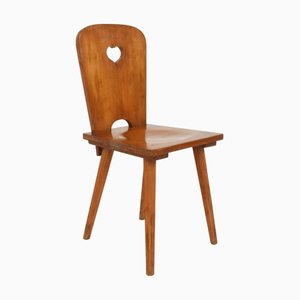 Chaise Alpine Folk Art, Suisse, 1960s