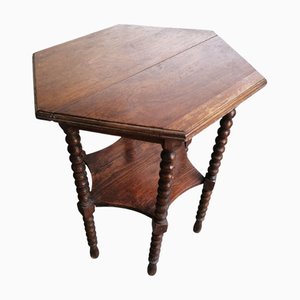 Rustic Hexagonal Wooden Coffee Table