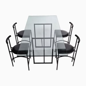 Vintage Tokyo Dining Set by Rodney Kinsman for Bieffeplast, 1980s, Set of 5