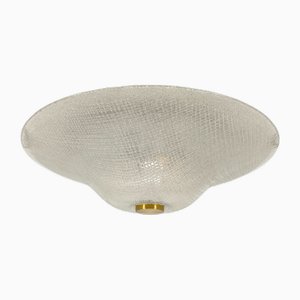 Ice Glass Ceiling Lamp from Peill & Putzler, 1950s