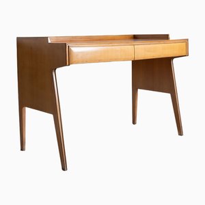 Mid-Century Schreibtisch aus Holz mit Intarsien, 1950er