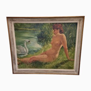 Leda and the Swan, 1956, Oil on Canvas
