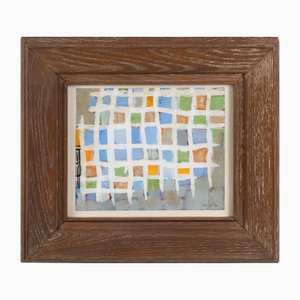 Marc Cavell, Composición, 1960, Gouache, Enmarcado
