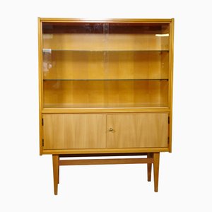 Elm Display Cabinet, 1960s