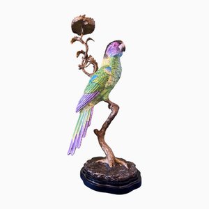 Tall Parrot Candlestick by Gand & C