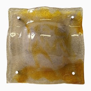Lámpara de pared grande de cristal de Murano de Mazzega, años 70
