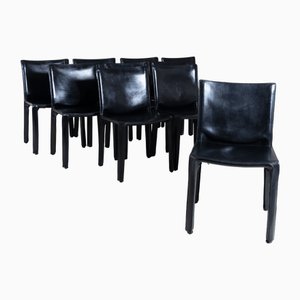 B 412 D11 CAB Chairs by Mario Bellini for Cassina, 1977, Set of 10