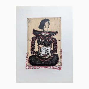 James Coignard, Ritratto, Litografia a colori autografa, anni '80