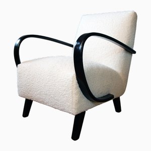 Czech Art Deco Model C Armchair attributed to Jindrich Halabala for Up Závody, 1940s