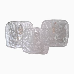 Lámpara de pared austriaca de cristal de Murano de JT Kalmar, años 60
