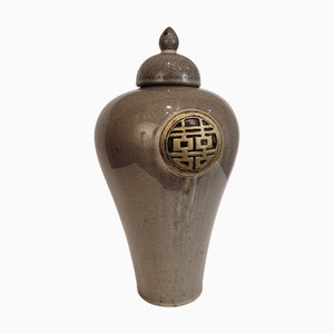 Vaso in gres, Cina, XX secolo