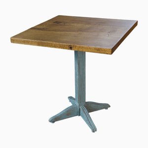 Mesa de bistró Art Déco de roble, años 30