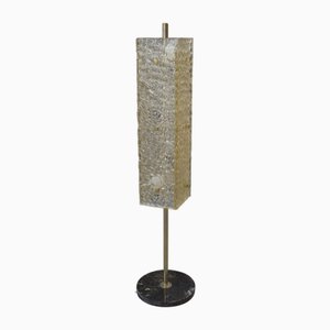Lampada da terra in resina e marmo di Pierre Disderot per Dallux, anni '60