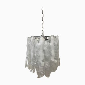 Lámpara de araña Fiamma de cristal de Murano moderna de estilo Venini de Simoeng