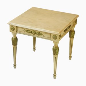 Tables d'Appoint Vintage avec Plateau en Marbre, Set de 2