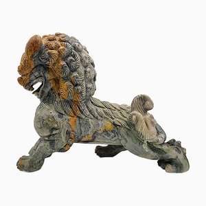 Artiste, Chinois, Shishi Guardian Lion Foo Dog, années 20-40, Jade