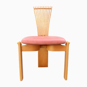 Chaise Totem en Cuir par Torstein Nilsen pour Møremøbler AS Ørsta, 1986