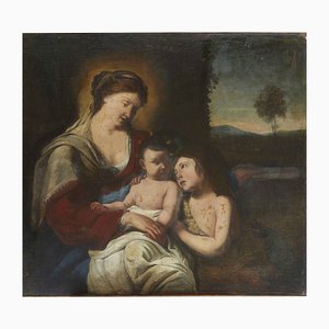 Madonna mit Kind und Johannes dem Täufer, 1600er, Öl auf Leinwand