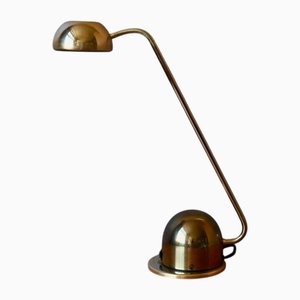 Regency Dutch Scandinavian Golden Desk Lamp from Vrieland Design, 1980s