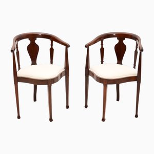 Edwardian Corner Chairs, 1900s, Set of 2