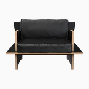 Fauteuil Cinque Noir par Giovanni Agliottone