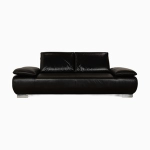 Koinor Volare Two-Seater Sofa in Black Leather
