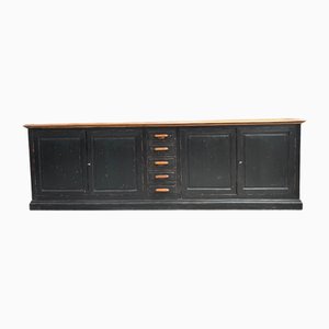 Large Patinated Sideboard Cabinet