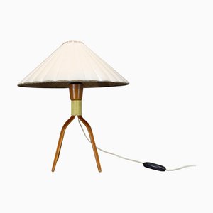 Lampe de Bureau en Bois, Ancienne Tchécoslovaquie, 1960s
