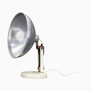 Table Lamp with Aluminium Lampshade, Former Czechoslovakia, 1950s