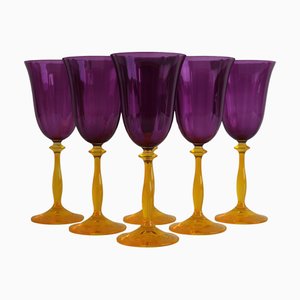 Vintage Wine Glasses from Crystalex, Czech Republic, 1990s, Set of 6