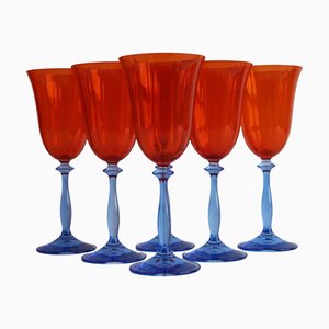 Vintage Weingläser von Crystalex, Tschechische Republik, 1990er, 6er Set