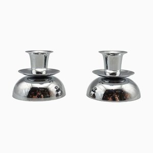 Vintage Art Deco Kerzenständer, 2er Set