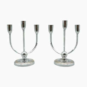 Midcentury Modern Candleholders, 1950s, Set of 2
